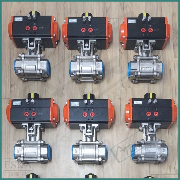 ball valves with pneumatic actuators