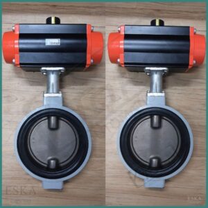 Pneumatic Actuator operated Aluminium Butterfly Valve