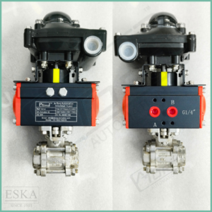 Pneumatic Actuator operated ball valve